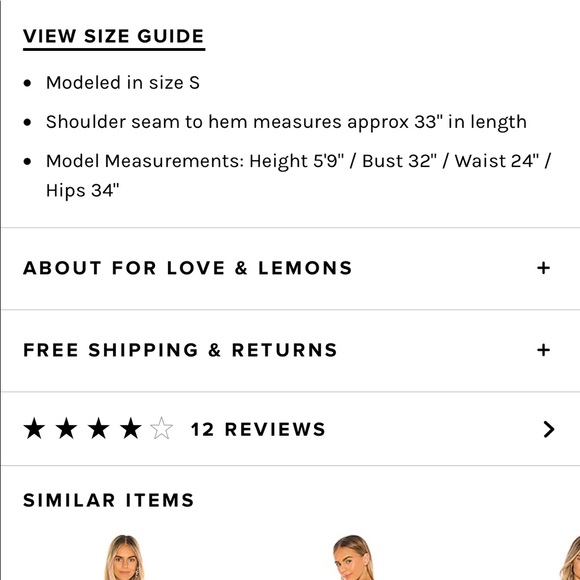 Marjoirie for love and lemons dress - Picture 5 of 8